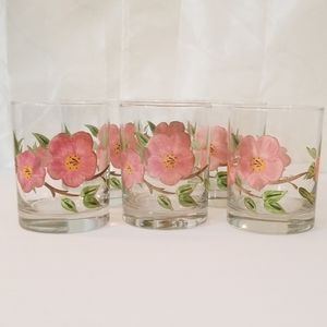 Franciscan Desert Rose Drinking Glasses Set of 6